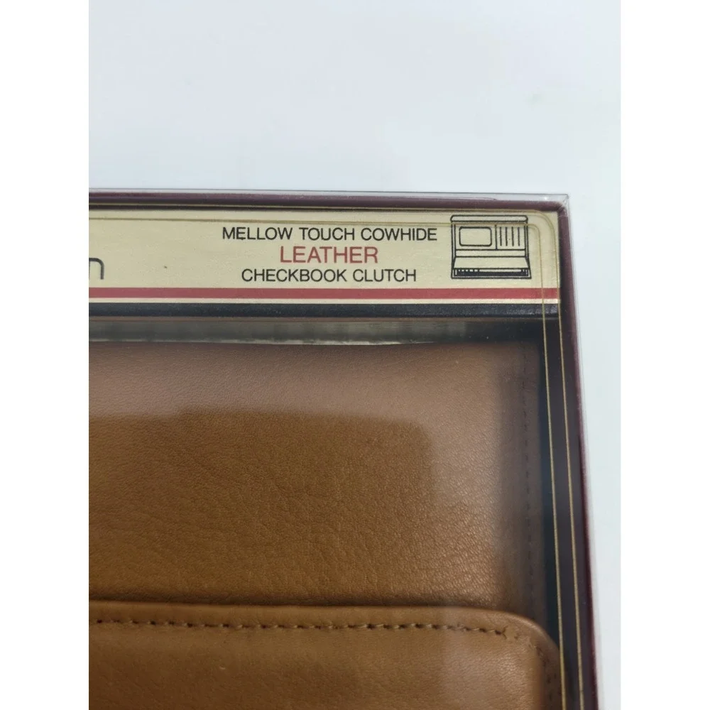 Vintage Lady Buxton Esteem‎ Collection Leather Checkbook Clutch Wallet NOS NIB